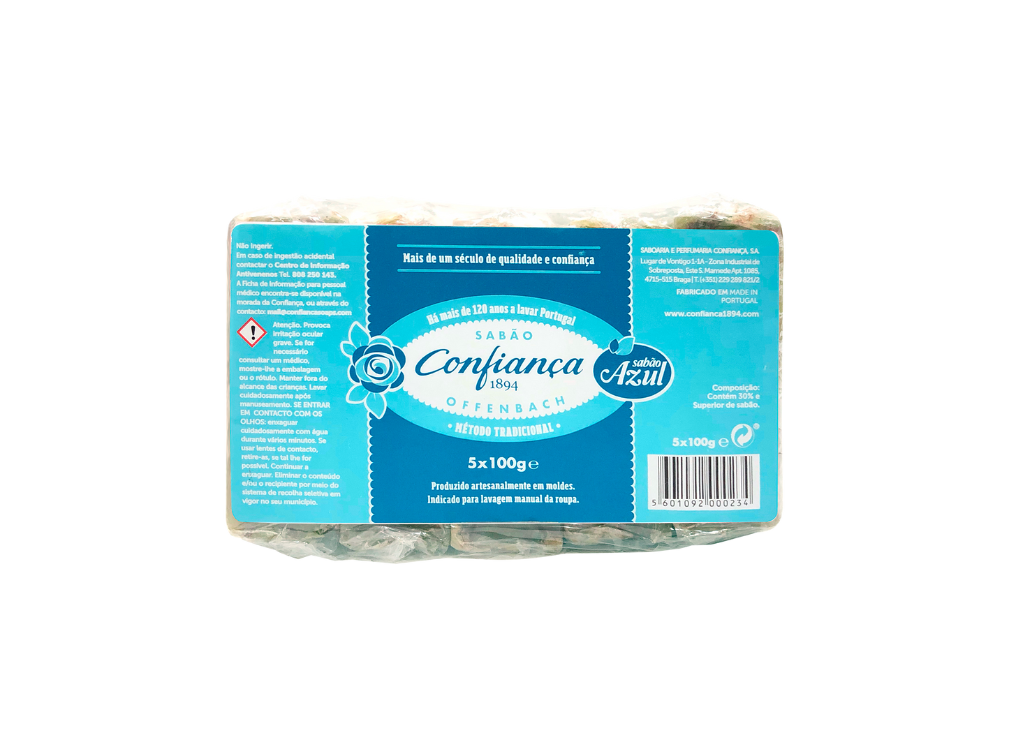 Sabão Offenbach Azul - 5x100G Produzido com palma e côco